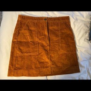 Gap burnt orange skirt